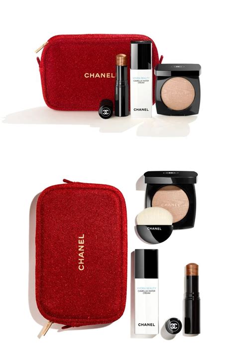 chanel beauty set with pouch|Chanel makeup gift with purchase.